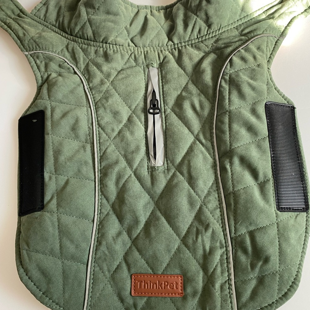 Think! Reversible Dog Winter Coat - Green - Picture 10 of 16